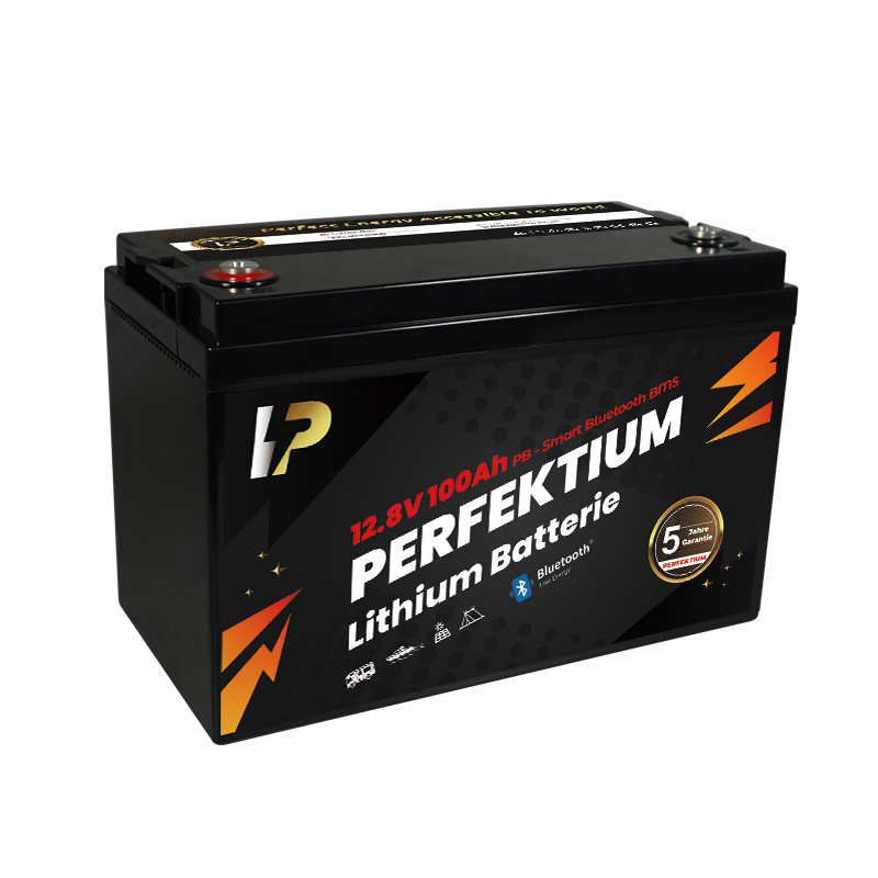 Trakční baterie 100 Ah, 12,8 V, Perfektium LiFePo4 Lithium, přes 3000 cyklů, 5 let záruka, s vestavěným Smart BMS, Bluetooth, PB-12.8V 100Ah Perfektium