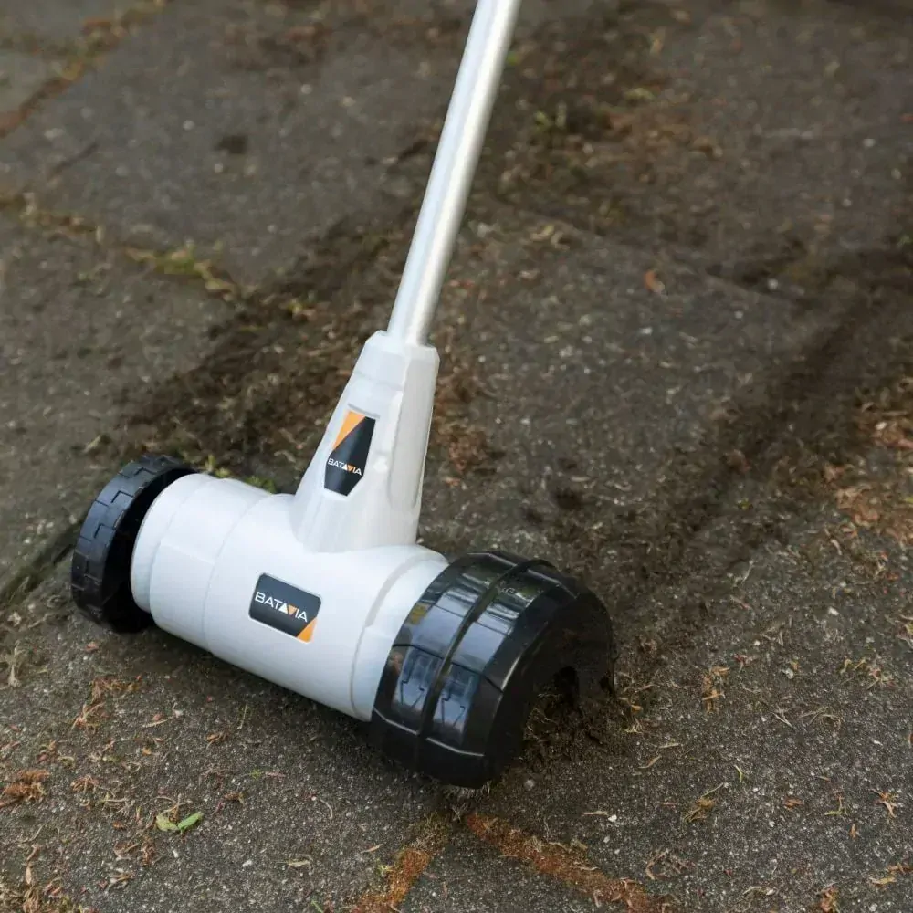 Výkonný, elektrický kartáč na čištění spár, odstraňovač plevele, mechu a nečistot, výkon 400W, napětí 230V, průměr 110mm, MAXXSERIES BATAVIA