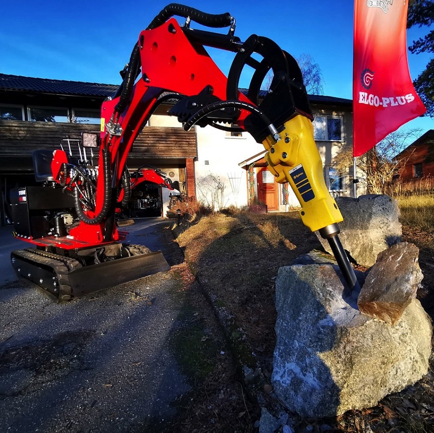 Mikrobagr , minirypadlo SPRINGER MAX-PRO , 850 kg , 360 rotace, Elgo Plus