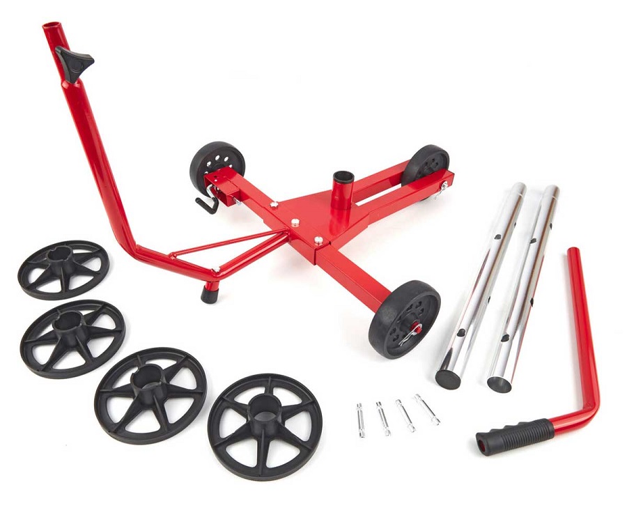 Deluxe mobilní stojan pro 4 automobilová kola s aretací