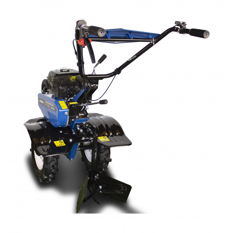 Benzínový kultivátor 4-taktní motor, 212 cm³, 8 nožů, záběr 100 cm, s radličkou a vyměnitelnými koly HMTC100-A HYUNDAI