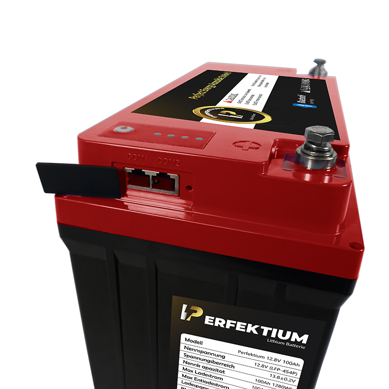 Trakční baterie 100 Ah, 12,8 V, Perfektium LiFePo4 Lithium, přes 4000 cyklů, 6 let záruka, se Smart BMS, Bluetooth a vyhřívací fólií, PF-12.8V 100Ah Perfektium
