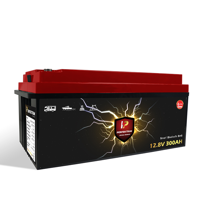 Trakční baterie 300 Ah, 12,8 V, Perfektium LiFePo4 Lithium, přes 4000 cyklů, 6 let záruka, se Smart BMS, Bluetooth a vyhřívací fólií, PF-12.8V 300Ah Perfektium