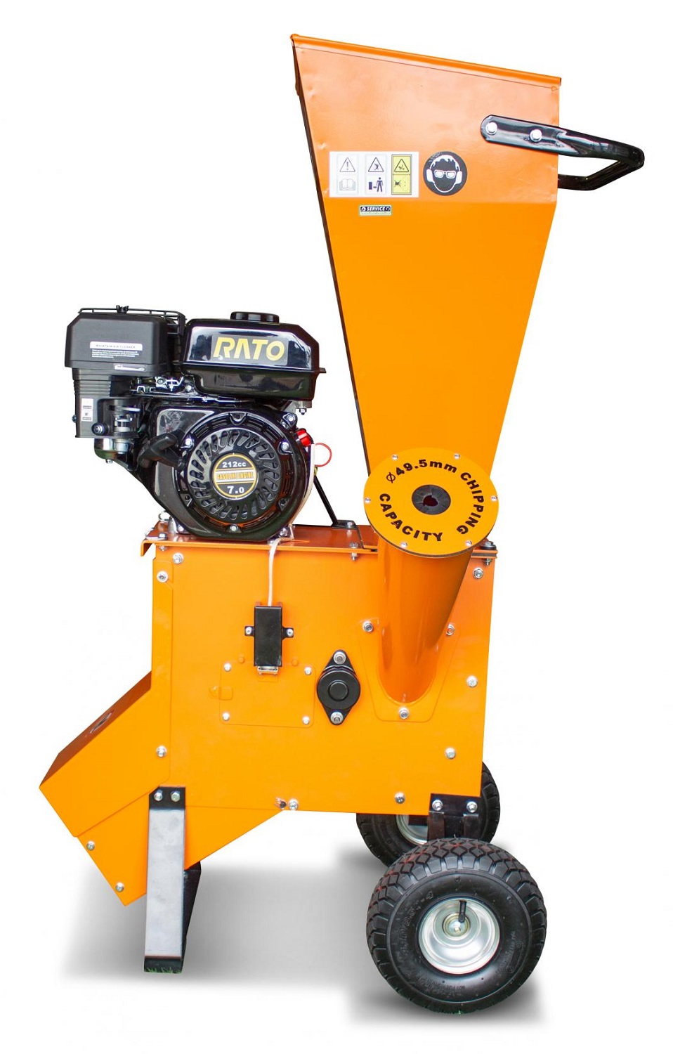 Štěpkovač, drtič větví, benzínový motorový drtič, 4,5 kW, do průměru max. 4,9 cm, FBT220 FEIDER