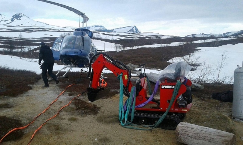 Mikrobagr , minirypadlo SPRINGER , 450 kg , 360 rotace, Elgo Plus