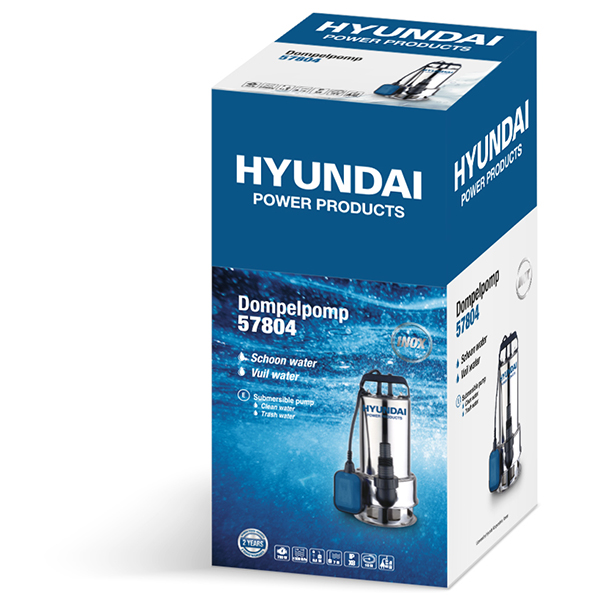 Ponorné čerpadlo z nerezové oceli, 750 W, 11 000 l / hod, HYUNDAI