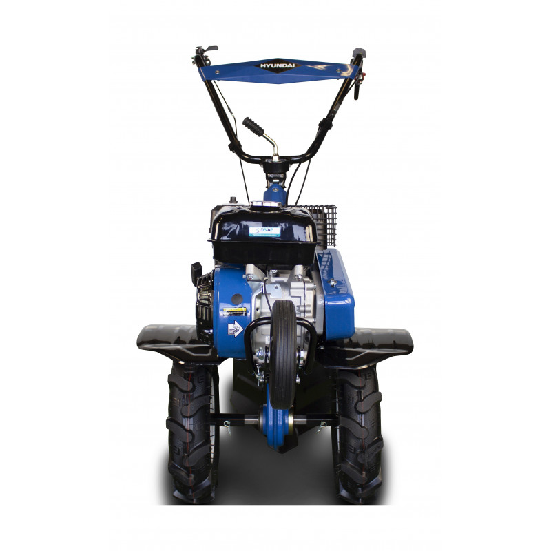 Benzínový kultivátor 4-taktní motor, 212 cm³, 8 nožů, záběr 100 cm, s radličkou a vyměnitelnými koly HMTC100-A HYUNDAI