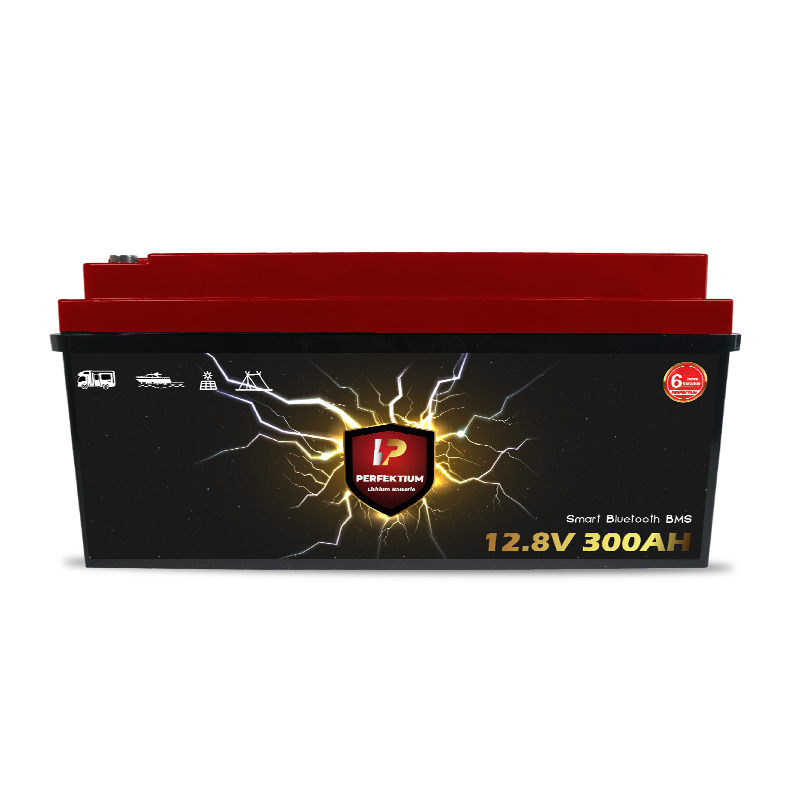 Trakční baterie 300 Ah, 12,8 V, Perfektium LiFePo4 Lithium, přes 4000 cyklů, 6 let záruka, se Smart BMS, Bluetooth a vyhřívací fólií, PF-12.8V 300Ah Perfektium