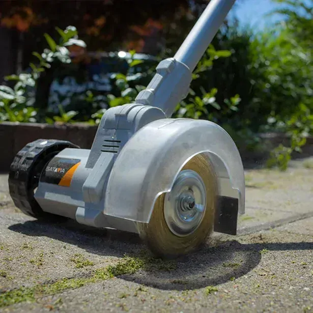 Aku bezdrátový kartáč na čištění spár, odstraňovač plevele, mechu a nečistot, 18V Li-Ion, 1200ot./min., průměr 100mm, bez baterie a nabíječky, MAXXPACK BATAVIA