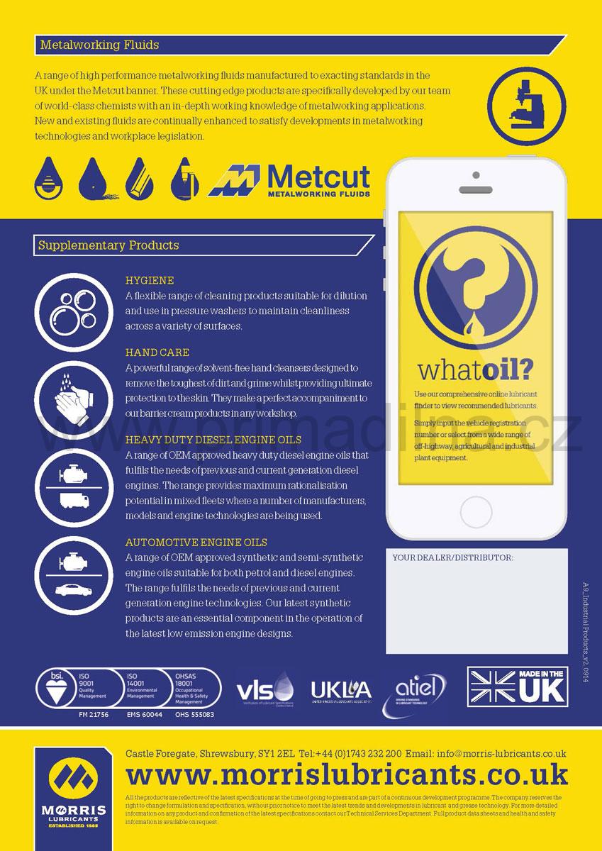 Morris Alto 68 Machine Oil, olej pro ložiska, převody a centrální mazání strojů, 25l