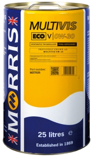 Morris Multivis ECO V 0W-30, plně syntetický motorový olej, 25l