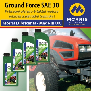 Morris Ground Force SAE 10W-40, motorový olej pro 4T zahradní techniku, 4x1l