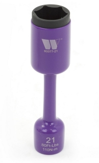 Hlavice nástrčná prodloužená pro rázové utahováky 1/2", 21 mm, CrMo, 6-ti hran, Welzh