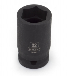 Hlavice nástrčná 1/2", pro rázové utahováky, CrMo, 24 mm, Welzh