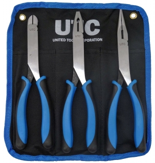 Kleště s dlouhým nosem, sada 3 kusy, Welzh