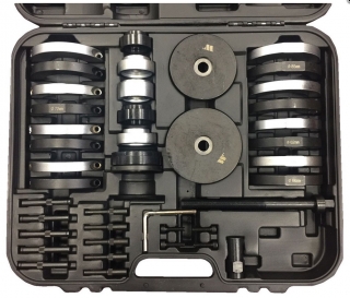 Velká a kompaktní sada přípravků na výměnu ložisek kol 62-66-72-85 mm, VAG, nový model, Welzh