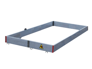 Hliníková zarážka skládací 1,2 x 2,5 m pro hliníkové lešení Transform Tower