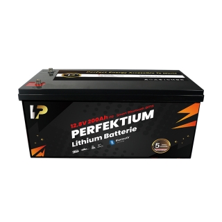 Trakční baterie 200 Ah, 12,8 V, Perfektium LiFePo4 Lithium, přes 3000 cyklů, 5 let záruka, s vestavěným Smart BMS, Bluetooth, PB-12.8V 200Ah Perfektium