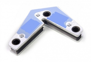 Přídržný magnet pro svařování v úhlu, velikost 85 x 95 x 10 mm, magnetická síla 40 kg