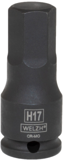 Hlavice zástrčná 1/2", Inbus H17, CrMo, Welzh