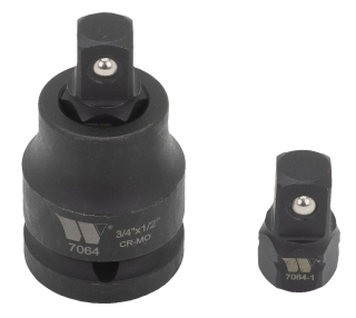 Adaptéry nástrčné 3/4" - 1/2", pro rázové utahováky, CrMo, sada 2 kusy, Welzh