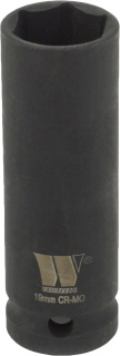 Hlavice nástrčná 1/2", 6 hran, 11 mm, použití i pro rázové utahováky, CrMo, extra dlouhá 75 mm, Welzh