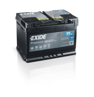 Autobaterie EXIDE PREMIUM CARBON 12V, 77Ah, 760A, EA770