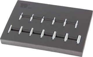 Nástrčné hlavice 1/4", 6 hran, 4 - 14 mm, CrV, prodloužené, sada 13 dílů, Welzh