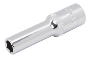 Hlavice prodloužená nástrčná 3/8", 8 mm, 6 hran, CrV, Welzh