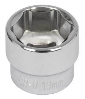 Hlavice nástrčná 3/8", 16 mm, 6 hran, CrV, extra krátká, Welzh