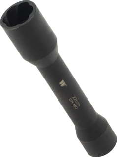 Spirálová nástrčná hlavice na poškozené šrouby; extra dlouhá, 22 mm, 1/2'', CrMo, Welzh