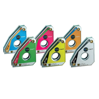 MINI magnetické úhelníky, 6 kusů, 58 mm, tažná síla 10 kg AEK