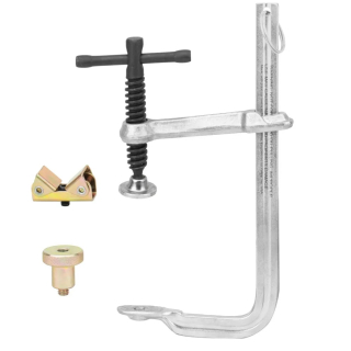 Svěrka 4v1, s pomocným upínacím systémem, rozsah 165 mm, svěrný tlak 227 kg, AEK