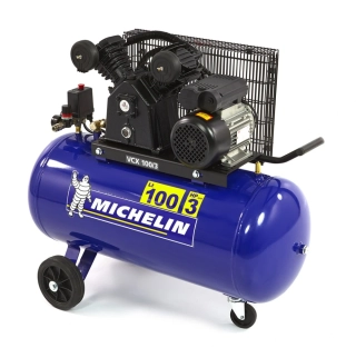 Olejový, výkonný, vzduchový kompresor s řemenovým pohonem, 10 barů, 50 l, 2,2 kW, 350 l/min., 230 V MICHELIN VCX 50/3