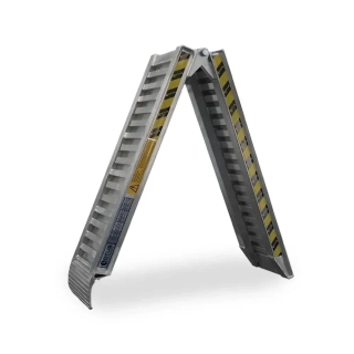 Hliníkové skládací nájezdy, 1 pár, délka 4 m, šířka 20 cm, nosnost 400 kg, LOTUS