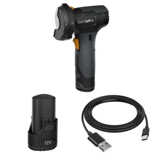 AKU úhlová bruska, 12V Li-Ion, průměr kotouče 76 mm, 17.800 ot./min, včetně 2,0Ah baterie a nabíjecího kabelu USB-C, sada Fixxpack 2.0 BATAVIA