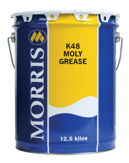 Morris K48 - MOLY, plastické mazivo obsahující molybdenový disulfát, 12,5 kg